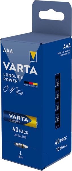 VARTA - Batterie Longlife Pow. Alka AAA Micro LR03 1.5V SPENDER=40St