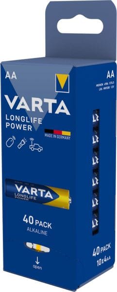 VARTA - Batterie Longlife Pow Alkal AA Mignon LR6 1.5V SPENDER=40Stk