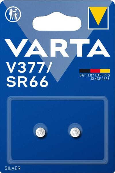 VARTA - Knopfzelle Electronics Silber V377/SR66 1.55V 1Bli=2Stk