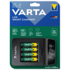 VARTA - Ladegerät LCD Smart Charger lädt 4AA/AAA USB AC-Adapter +4AA