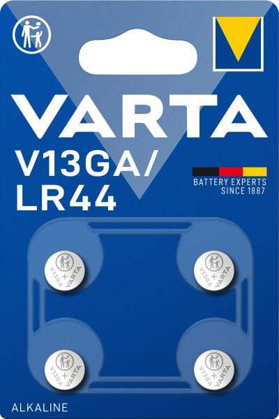 VARTA - Knopfzelle Electronics Alkaline V13GA/LR44 1.5V 1BLI=4Stk