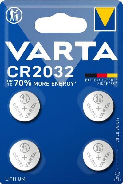VARTA - Knopfzelle Electronics Lithium CR2032 3V 1BLI=4Stk