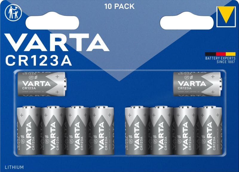 VARTA - Photobatterie Lithium CR123A/CR17345 3V 1BLI=10Stk
