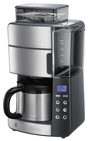 RUSSELL HOBBS - Kaffeeautomat digi 10T 1000W 1.25L Thermosk Time Mahlw. edsw