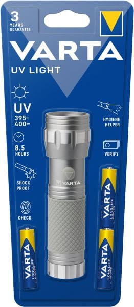 VARTA - Taschenlampe UV Light LED Wellenlänge:395-400m 3xAA si