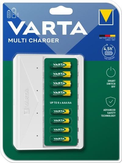 VARTA - Ladegerät Multi Charger lädt 2/4/6/8 AA/AAA 4.5h-Ladez.