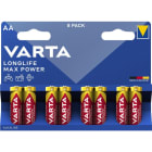 VARTA - Batterie Longlife MaxPower Alka. AA Mignon LR6 1.5V 1Bli=8St