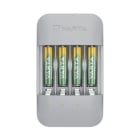 VARTA - Ladegerät Eco Charger lädt 4AA/AAA-NimH USB-C Ladekab. +4AAA