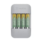 VARTA - Ladegerät Eco Charger lädt 4AA/AAA-NimH USB-C Ladekab. +4AA