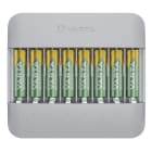 VARTA - Ladegerät Eco Charger lädt 1-8AA/AAA-NimH USB-C Ladekab.+8AA