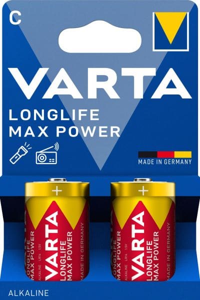 VARTA - Batterie Longlife MaxPower Alka. C Baby LR14 1.5V 1Bli=2Stk