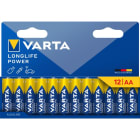 VARTA - Batterie Longlife Power Alka. AA Mignon LR6 1.5V 1Bli=12Stk