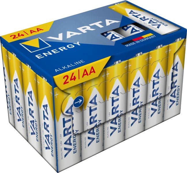 VARTA - Batterie Energy Alkaline AA Mignon LR6 1.5V CUBEPACK=24Stk
