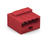 WAGO - MICRO-Verbindungsdosenklemme, für eindrähtige Leiter, Ø max. 0,8mm, rot