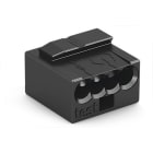 WAGO - MICRO-Verbindungsdosenklemme, für eindrähtige Leiter, Ø max. 0,8mm, dunkelgrau