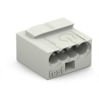 WAGO - MICRO-Verbindungsdosenklemme, für eindrähtige Leiter, Ø max. 0,8mm, lichtgrau