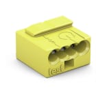 WAGO - MICRO-Verbindungsdosenklemme, für eindrähtige Leiter, Ø max. 0,8mm, gelb