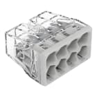 WAGO - COMPACT-Verbindungsdosenklemme, für eindrähtige Leiter, max. 2,5mm², transparent
