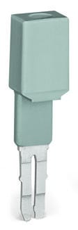 WAGO - Prüfadapter, 8, 3mm breit, für Prüfstecker Ø 4mm, grau