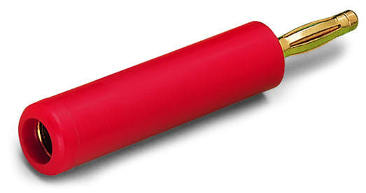 WAGO - Reduzierprüfstecker, von 4mm-Buchse auf 2mm-Stecker, rot