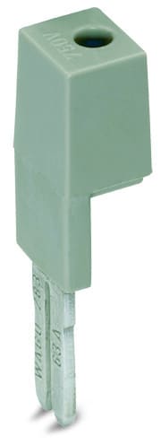 WAGO - Prüfadapter, 11, 6mm breit, für Prüfstecker Ø 4mm, grau