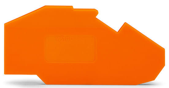 WAGO - Abschluss- und Zwischenplatte, 1,5mm dick, orange