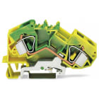 WAGO - 2-Leiter-Schutzleiterklemme, 16mm², mittige Beschriftung, grün-gelb