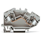 WAGO - 2-Leiter-Durchgangsklemme, 10mm², mittige Beschriftung, grau