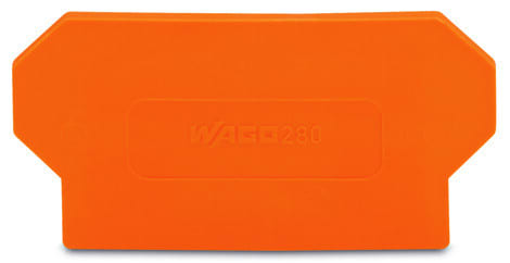 WAGO - Trennwand, 2mm dick, überstehend, orange