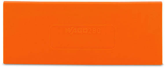 WAGO - Trennwand, 2mm dick, überstehend, orange