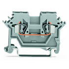 WAGO - 2-Leiter-Durchgangsklemme, 2,5mm², seitliche Beschriftungsaufnahmen, grau