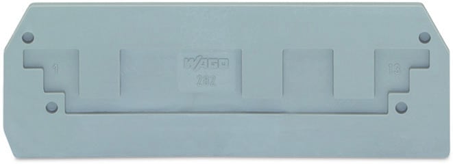 WAGO - Abschluss- und Zwischenplatte, 2,5mm dick, grau