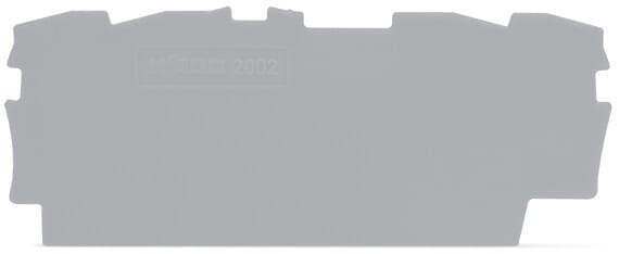 WAGO - Abschluss- und Zwischenplatte, 0,8mm dick, grau