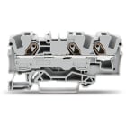 WAGO - 3-Leiter-Durchgangsklemme, 6mm², für Anwendungen Ex e II geeignet, grau