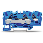 WAGO - 3-Leiter-Durchgangsklemme, 6mm², für Anwendungen Ex e II u. Ex i geeignet, blau
