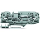 WAGO - 2-Leiter-Durchgangsklemme, 6mm², mit Prüfmöglichkeit, grau