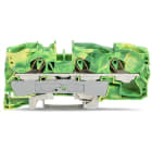 WAGO - 3-Leiter-Schutzleiterklemme, 16mm², für Anwendungen Ex e II geeignet, grün-gelb