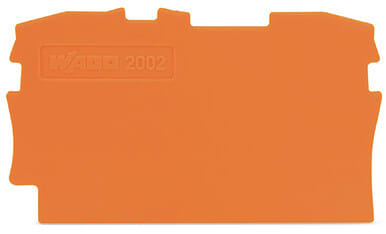 WAGO - Abschluss- und Zwischenplatte, 0,8mm dick, orange