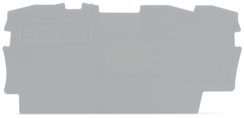 WAGO - Abschluss- und Zwischenplatte, 0,8mm dick, grau