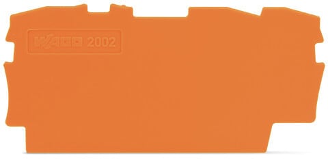 WAGO - Abschluss- und Zwischenplatte, 0,8mm dick, orange