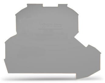 WAGO - Abschluss- und Zwischenplatte, 0,8mm dick, grau