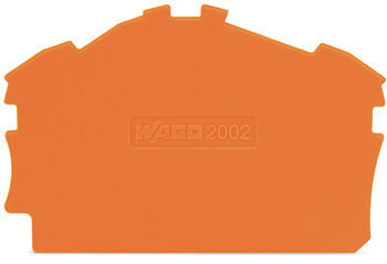 WAGO - Abschluss- und Zwischenplatte, 0,8mm dick, orange