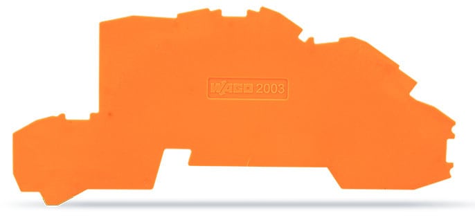 WAGO - Abschluss- und Zwischenplatte, 0,8mm dick, orange