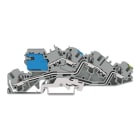 WAGO - Installationsetagenklemme, mit Betätigungsöffnung, 4mm², grau