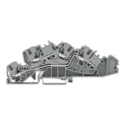 WAGO - Installationsetagenklemme, mit Betätigungsöffnung, 4mm², grau