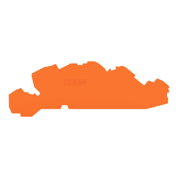 WAGO - Abschluss- und Zwischenplatte, 1mm dick, orange