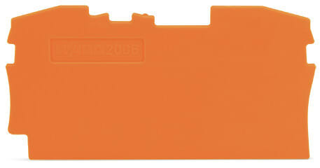 WAGO - Abschluss- und Zwischenplatte, 1mm dick, orange