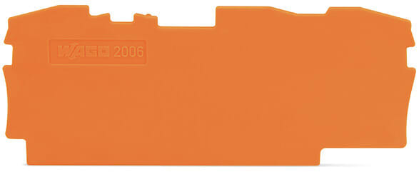 WAGO - Abschluss- und Zwischenplatte, 1mm dick, orange