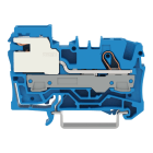 WAGO - 1-Leiter-N-Trennklemme, 6mm², Push-in CAGE CLAMP®, blau