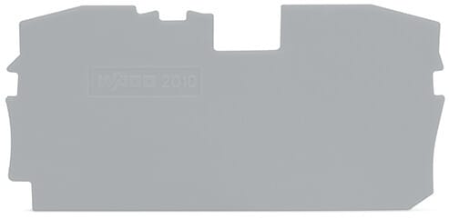 WAGO - Abschluss- und Zwischenplatte, 1mm dick, grau
